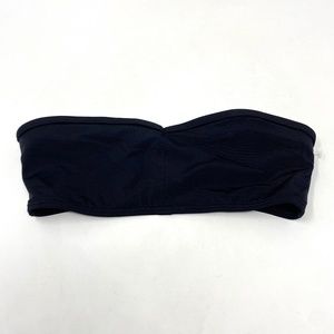 Something Navy Bandeu Bikini TOP ONLY in Black Size XXS